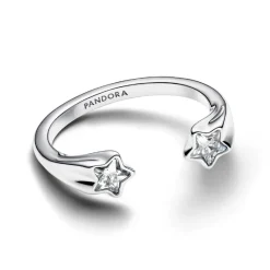 Pandora Bague<Bague Ouverte Étoiles Filantes Argent