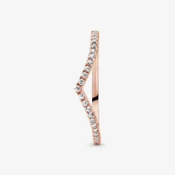 Pandora Bague<Bague 186316CZ - Bague Voeu Scintillant Rose Femme