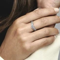 Pandora Bague<Bague Timeless - Vœu Pavé Flottant