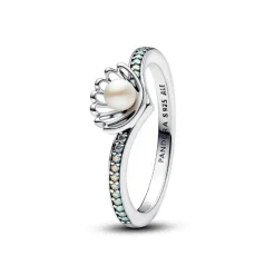 Pandora Bague<Bague Perle de Culture d’Eau Douce Traitée Princesse Disney Arielle Coquillage