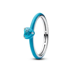 Pandora Bague<Bague Pierre Cœur Turquoise