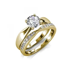 MYC-Paris Bague<Bague Prestige DR0034-G - Doré Et Cristal