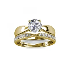 MYC-Paris Bague<Bague Prestige DR0034-G - Doré Et Cristal
