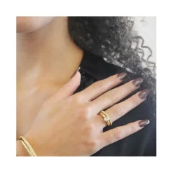 MYC-Paris Bague<Bague Prestige DR0034-G - Doré Et Cristal