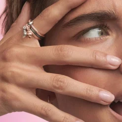 Pandora Bague<Bague ronde ME - Métal Doré à l'or Rose fin 585/1000