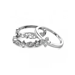 MYC-Paris Bague<Bague Solar DR0341-S - Argenté Et Cristal