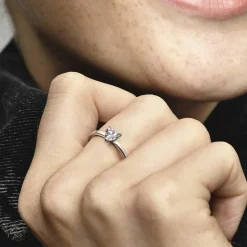 Pandora Bague<Bague Solitaire Cœur Scintillant - Timeless