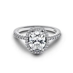 Pandora Bague<Bague Spectaculaire Halo Ovale Scintillant