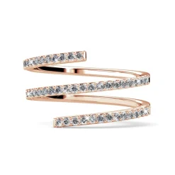 MYC-Paris Bague<Bague Spiral Finition Or Rose