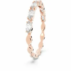 Swarovski Bague<Bague Bijoux VITTORE:RING MARQUISE CZWH/ROS - Bague Cristaux doré rose Femme