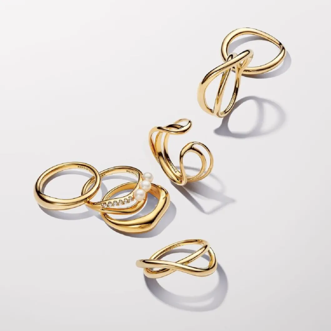 Pandora Bague<Bague Symbole de l’Infini Organique Doré