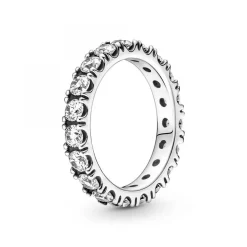 Pandora Bague<Bague Éternité cristaux blanc Timeless -Argent