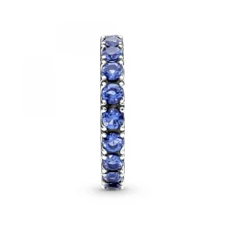 Pandora Bague<Bague Éternité cristaux bleu Timeless -Argent