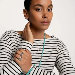 Ti Sento Bague<Bague - 12317ZI Rhodié Et Oxydes De Zirconium Sertie Rail Argent