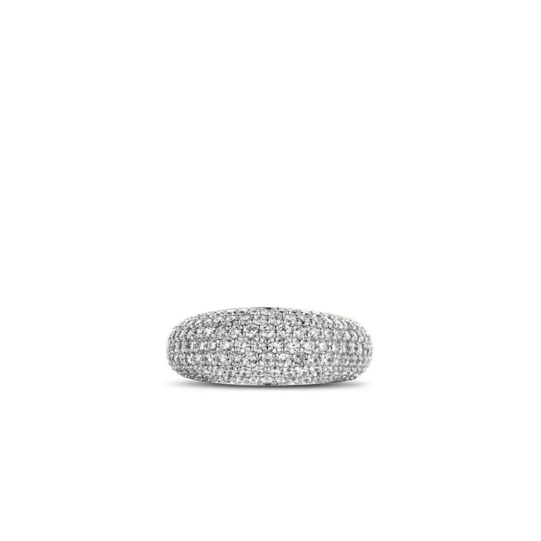Ti Sento Bague<Bague 12172ZI - pavé petit modèle Femme Argent