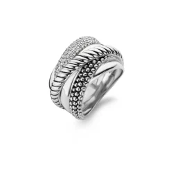 Ti Sento Bague<Bague 12003ZI - Bague Cristaux Blanc Bijoux