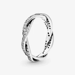Pandora Bague<Bague Torsades Scintillante Timeless Argent 925/1000ᵉ