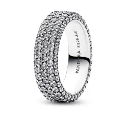 Pandora Bague<Bague Triple Rang Pavé - Timeless
