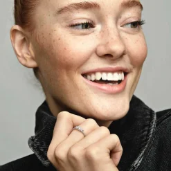 Pandora Bague<Bague trois pierres rondes Timeless