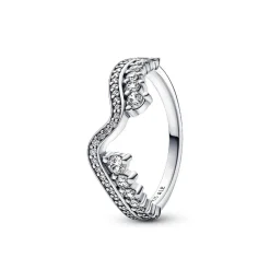 Pandora Bague<Bague Vague Asymétrique Scintillante argent 192543C01