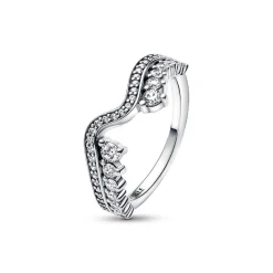 Pandora Bague<Bague Vague Asymétrique Scintillante argent 192543C01