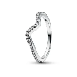 Pandora Bague<Bague Vague Scintillante argent