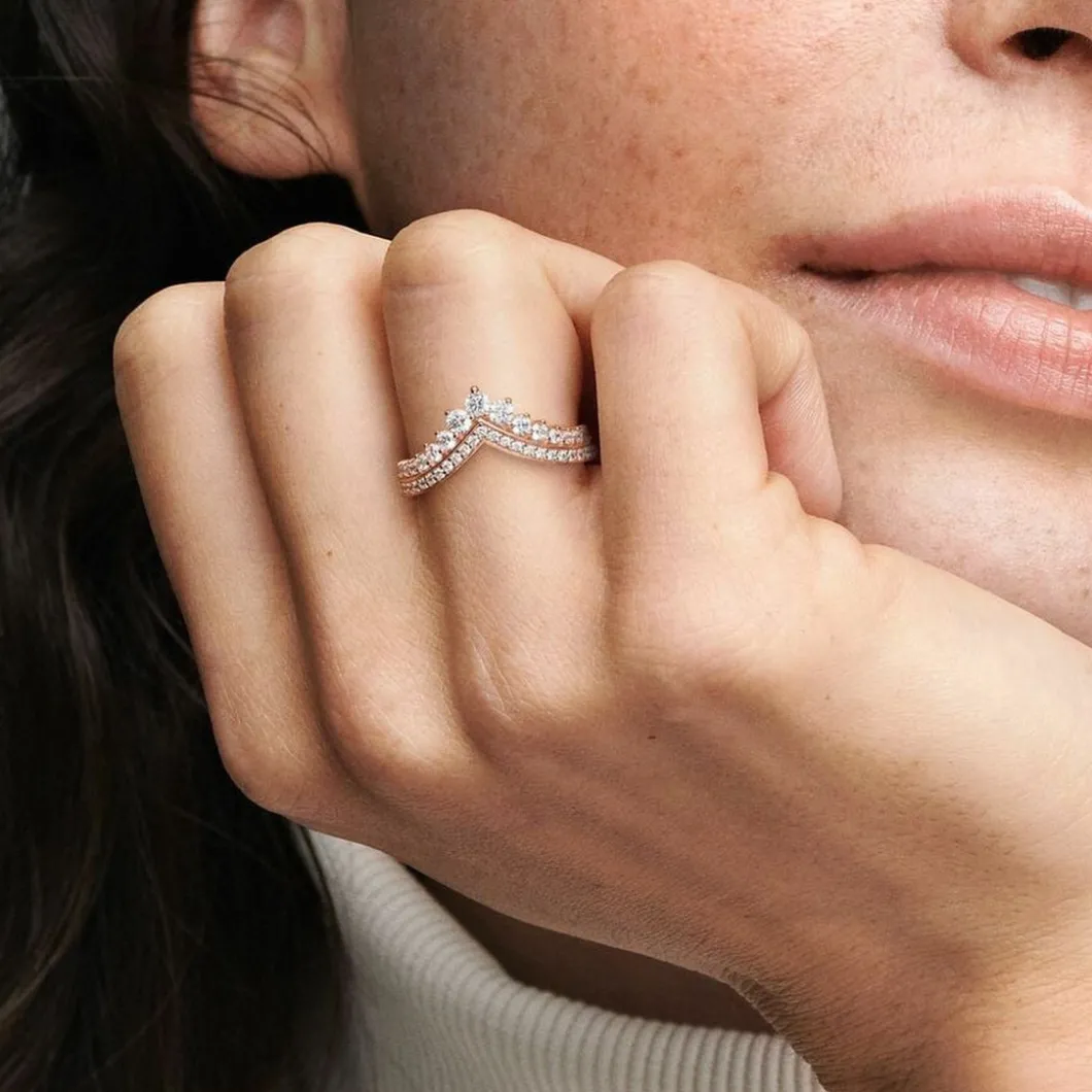 Pandora Bague<Bague Vœu Princesse Timeless Métal doré à l’Or Rose fin 585/1000ᵉ