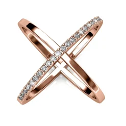 MYC-Paris Bague<Bague X Duo Finition Or Rose