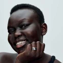 Pandora Bague<Bagues Superposables de Forme Organique Argent