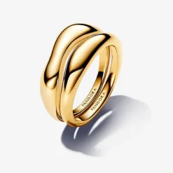 Pandora Bague<Bagues Superposables de Forme Organique Doré