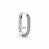 Pandora Boucles D'Oreilles<Boucle d'oreille pavée Link ME - Argent