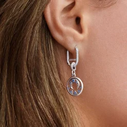 Pandora Boucles D'Oreilles<Boucle d'oreille pavée Link ME - Argent