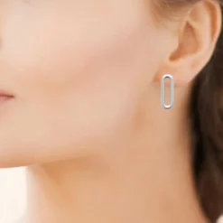 Maison de la Bijouterie Boucles D'Oreilles<Boucles d'oreille femme argent rhodié - W5VWZ00