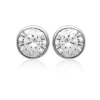 Maison de la Bijouterie Boucles D'Oreilles<Boucles d'oreille mixte argent rhodié serti clos classique - Z5ZZ5Z06