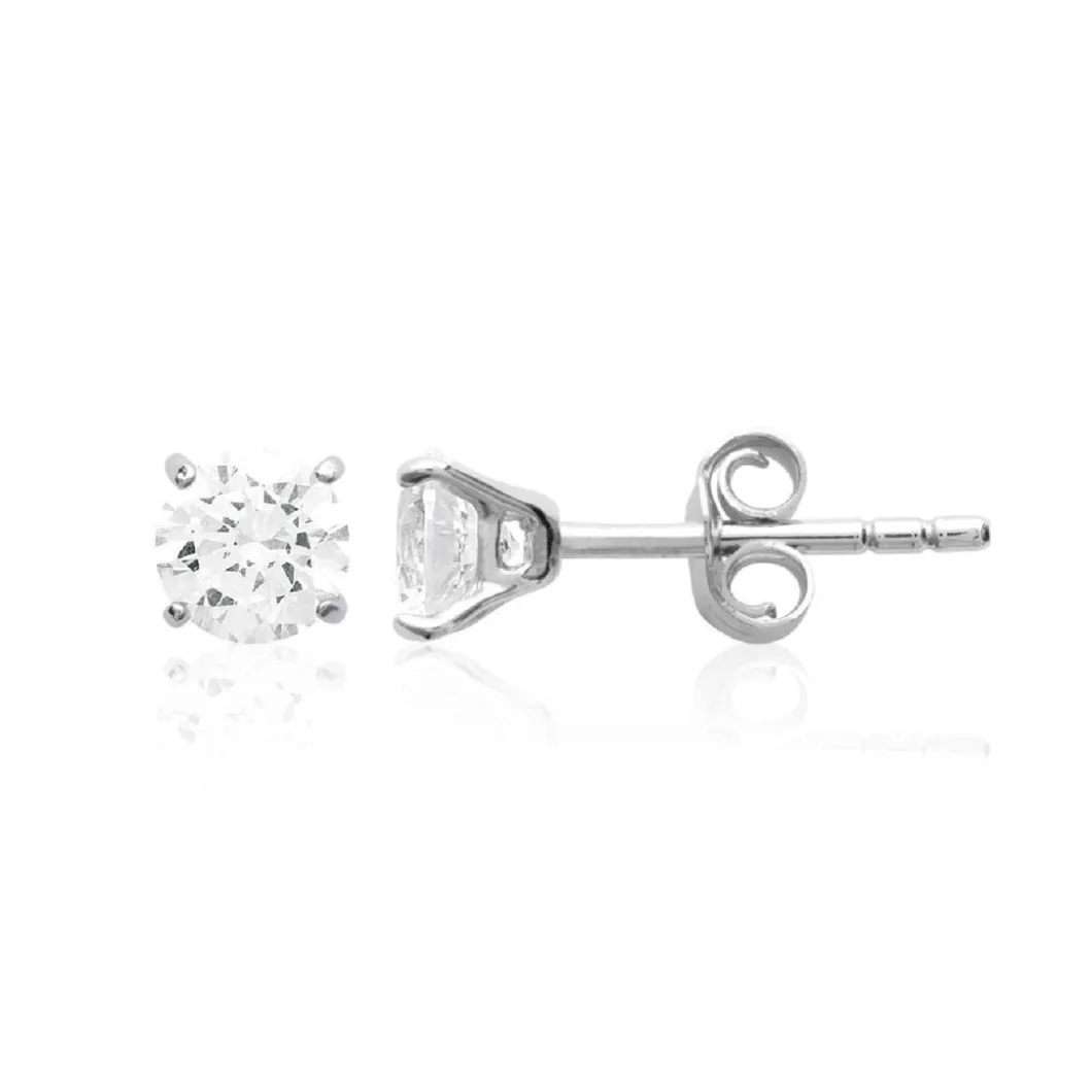 Maison de la Bijouterie Boucles D'Oreilles<Boucles d'oreille mixte argent rhodié - Z5055Z05