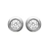 Maison de la Bijouterie Boucles D'Oreilles<Boucles d'oreille mixte argent rhodié serti clos rhodie - Z5ZZ5Z0Y