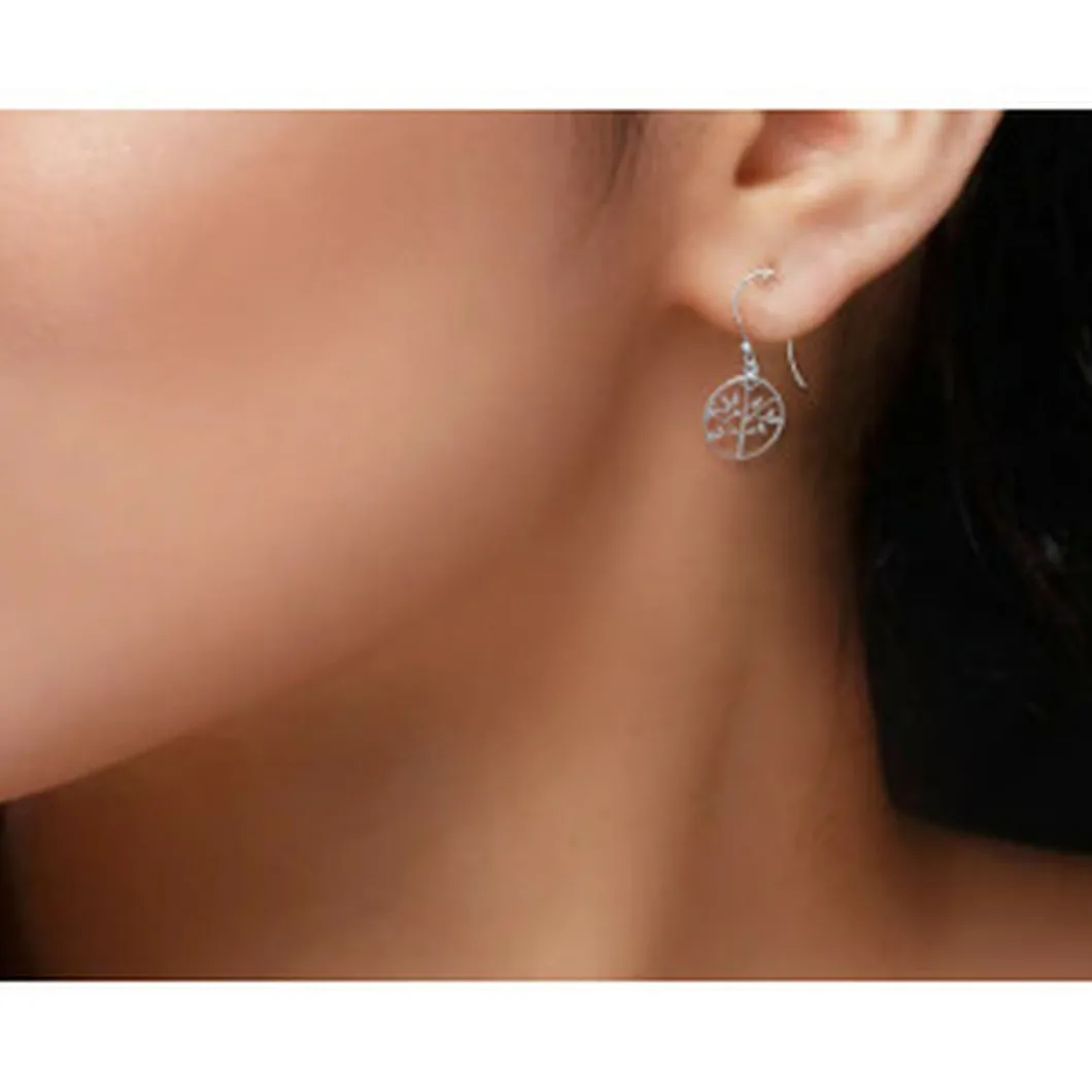 Maison de la Bijouterie Boucles D'Oreilles<Boucles d'oreilles Arbre de vie Pendantes Argent W4U0U00