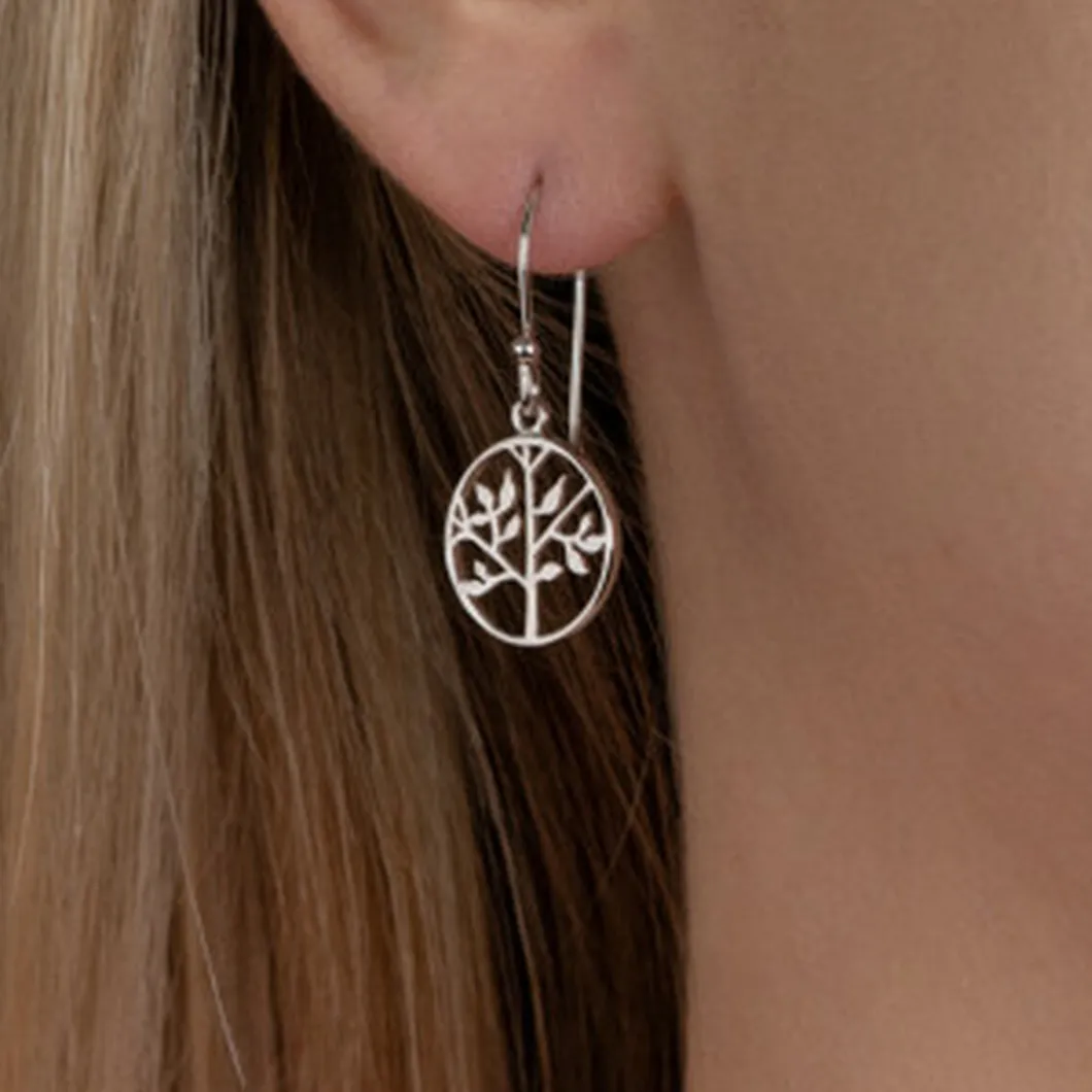 Maison de la Bijouterie Boucles D'Oreilles<Boucles d'oreilles Arbre de vie Pendantes Argent W4U0U00