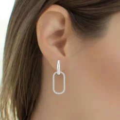 So Charm Bijoux Boucles D'Oreilles<Boucles d'oreilles B2472 en acier argenté