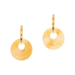 Sloya Boucles D'Oreilles<Boucles d'oreilles Blima en pierres Jade Jaune