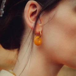 Sloya Boucles D'Oreilles<Boucles d'oreilles Blima en pierres Jade Jaune