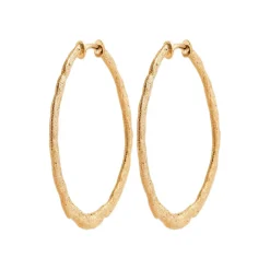 Maison de la Bijouterie Boucles D'Oreilles<Boucles d'oreilles créoles femme 40mm plaqué or Y635040