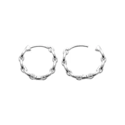 Maison de la Bijouterie Boucles D'Oreilles<Boucles d'oreilles créoles argent rhodié 20mm W633W00