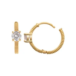 Maison de la Bijouterie Boucles D'Oreilles<Boucles d'oreilles créoles femme plaqué or 17 mm - Y6346Z0