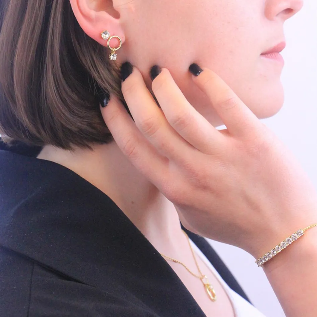 MYC-Paris Boucles D'Oreilles<Boucles d'oreilles DE0065-G Solitaire