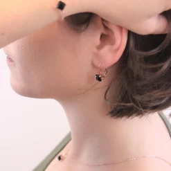 MYC-Paris Boucles D'Oreilles<Boucles d’oreilles DE0007-RG-BK Square