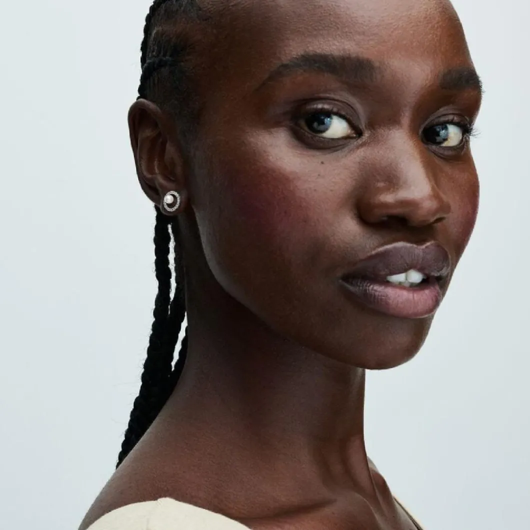 Pandora Boucles D'Oreilles<Boucles d'oreilles femme argent sterling avec perle et zircone Timeless