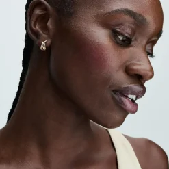 Pandora Boucles D'Oreilles<Boucles d'oreilles femme métal doré à l'or fin et zircons