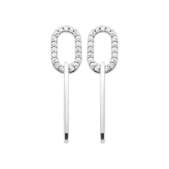 Maison de la Bijouterie Boucles D'Oreilles<Boucles d'oreilles femme Pendantes argent rhodié Z5W4UZ0