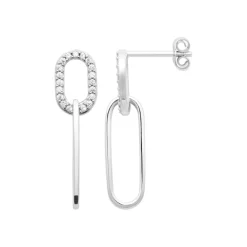 Maison de la Bijouterie Boucles D'Oreilles<Boucles d'oreilles femme Pendantes argent rhodié Z5W4UZ0